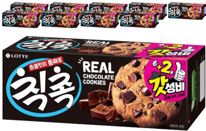 롯데웰푸드 칙촉, 120g, 10개