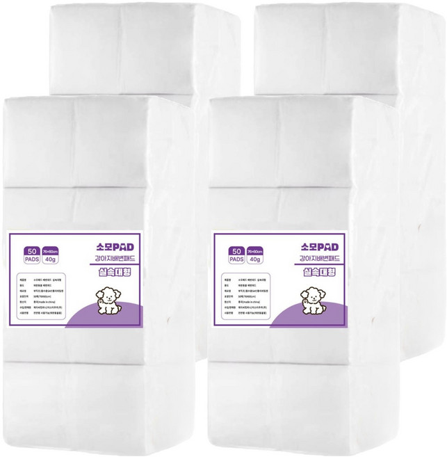 JCCOMPANY 소모 배변패드, 50개입, 4개
