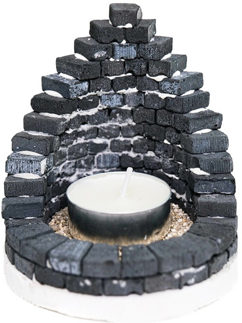 리얼브릭 DIY 미니어처 캠프파이어 A, 블랙, 1개