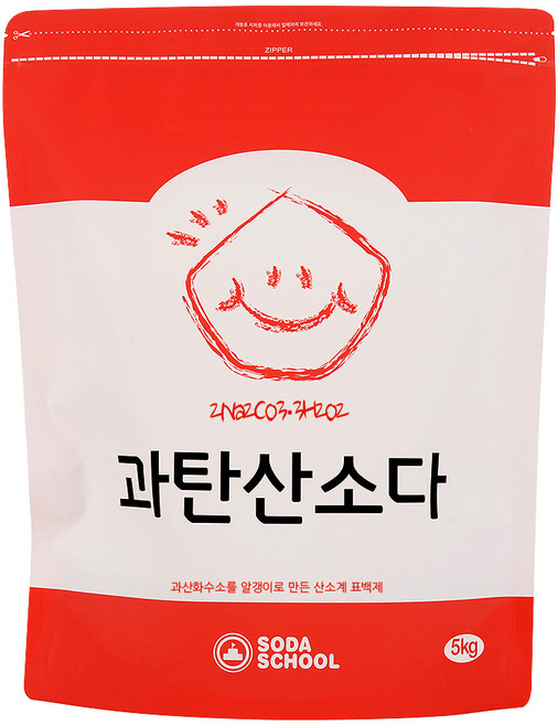 소다스쿨 산소계 표백제 과탄산소다, 5kg, 1개