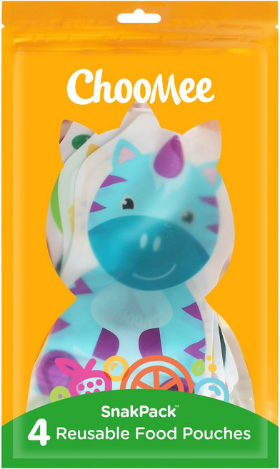 츄미 이유식 파우치 옐로우 + 핑크 + 그린 + 블루 세트, 1세트