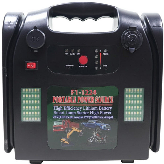 ZSK POWER 智慧型全自動12V/24V救車緊急啟動電源 F1-1224, 75480mAh, 1個