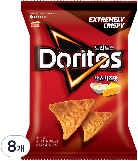 도리토스 나쵸치즈맛 소, 84g, 8개