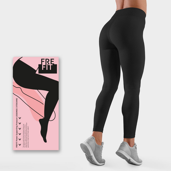 強力支撐日常壓力褲襪, 1個, 無腳款