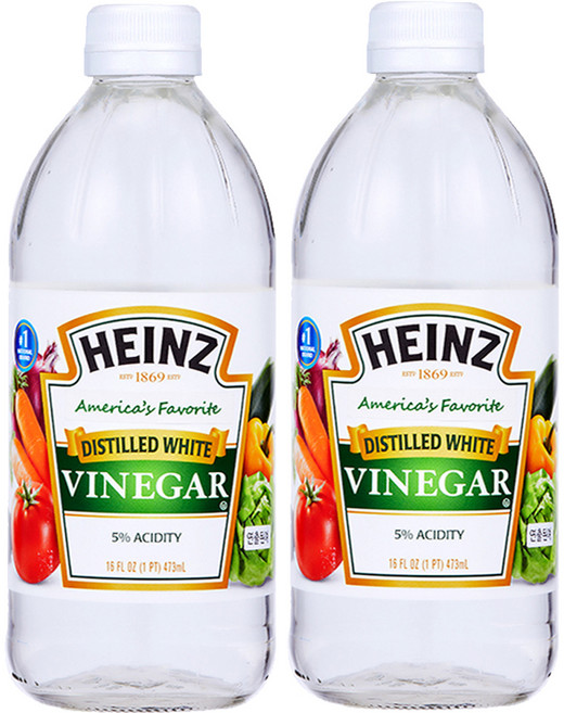 하인즈 디스틸드 화이트 식초, 473ml, 2개