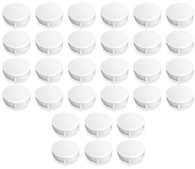 마그피아 칼라원형 자석홀더 무광 중, 백색, 30개