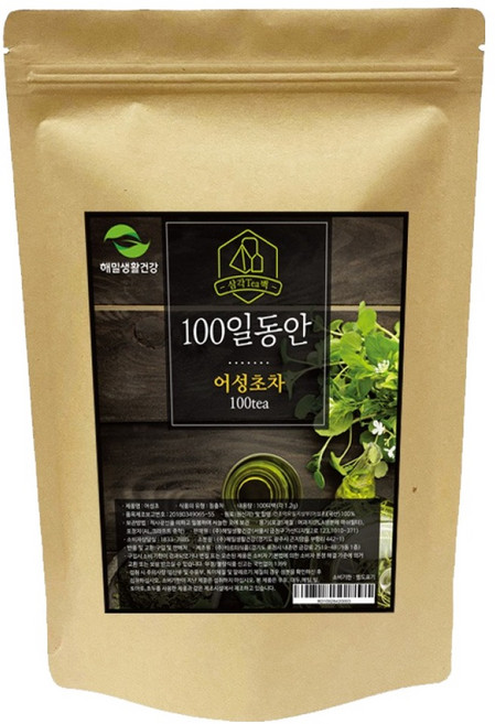 해밀생활건강 100일동안 어성초차, 1.2g, 100개입, 1개