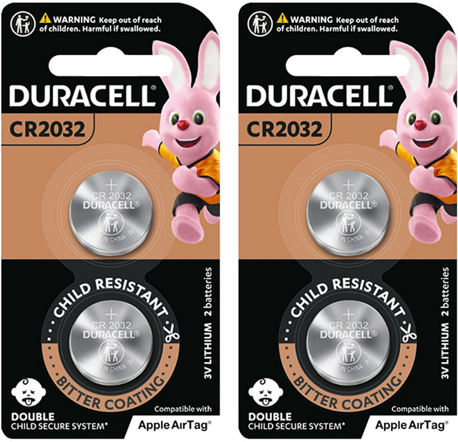 DURACELL 金頂 台灣公司貨 鈕扣鋰電池 CR2032, 2入, 2組