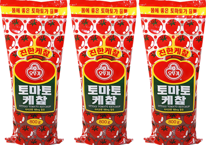 오뚜기 토마토 케챂, 800g, 3개