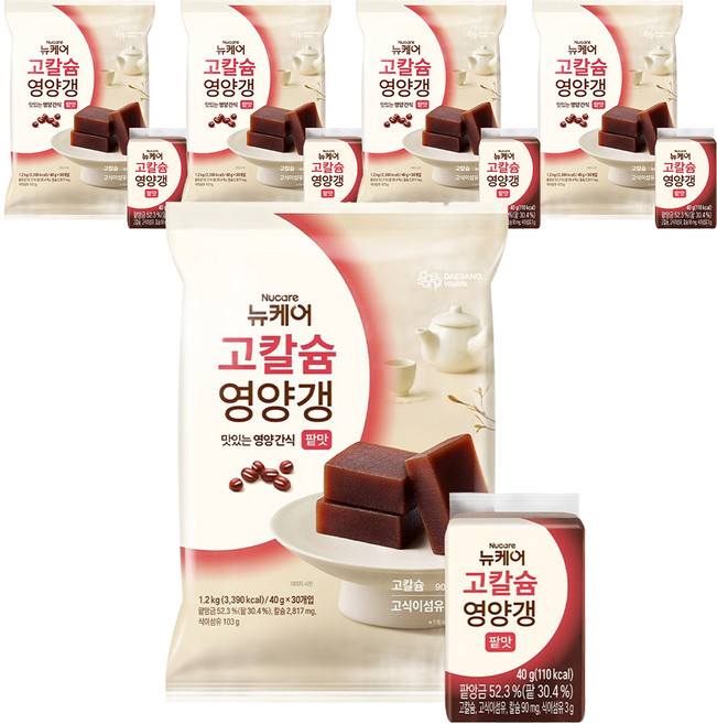 뉴케어 고칼슘 영양갱, 1.2kg, 5개