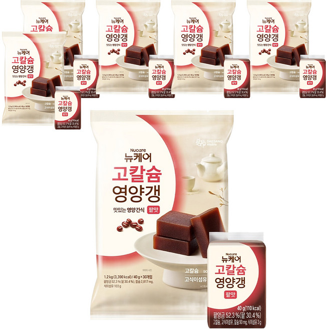 뉴케어 고칼슘 영양갱, 1.2kg, 6개