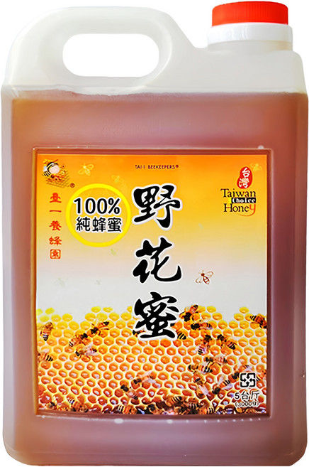 臺一 養蜂園 野花蜜, 3kg, 1桶