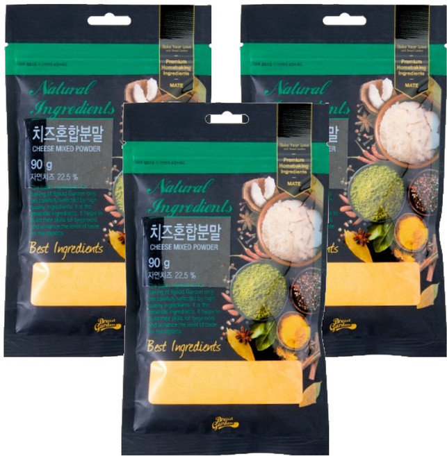 브레드가든 치즈혼합분말, 90g, 3개