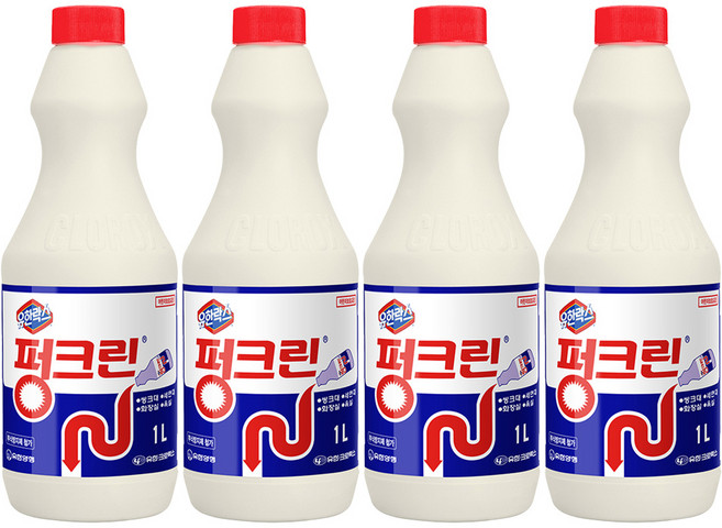 펑크린 배수구세정제, 1L, 4개