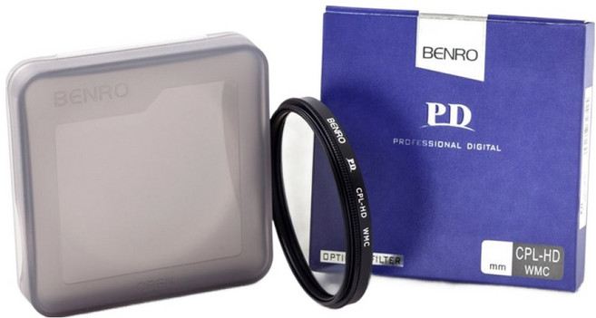 BENRO 百諾 可調式金藍偏光鏡 77mm, PD CPL-HD WMC, 1片