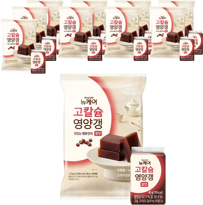 뉴케어 고칼슘 영양갱, 1.2kg, 10개
