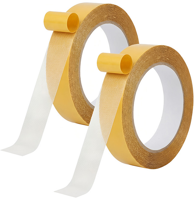 쿠말 초강력 자국없는 메쉬 양면테이프 2cm x 20m, 투명, 2개