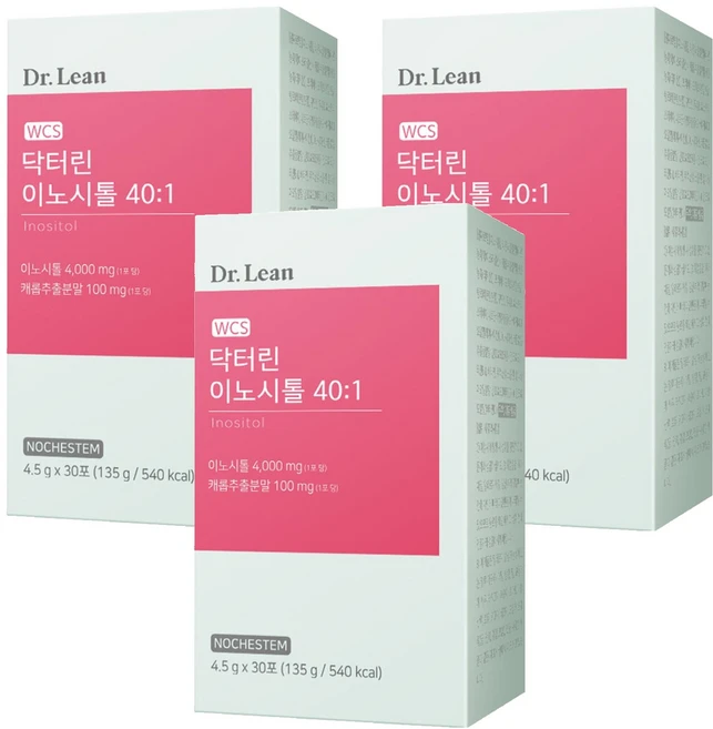 닥터린 이노시톨 40:1, 135g, 3개 - 쿠팡