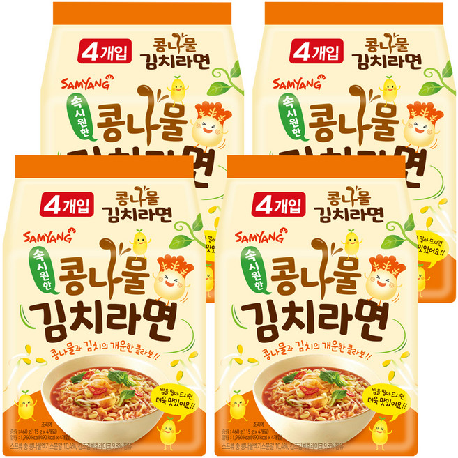 삼양 콩나물김치라면 115g, 16개