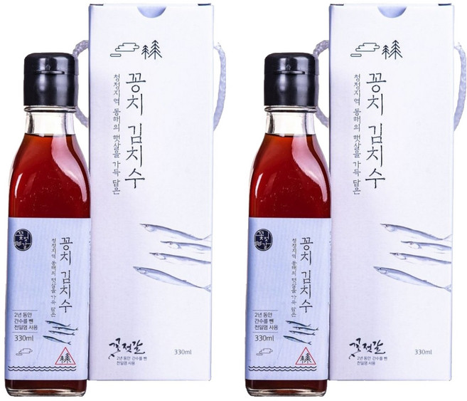 꽃젓갈 꽁치김치수, 330ml, 2개