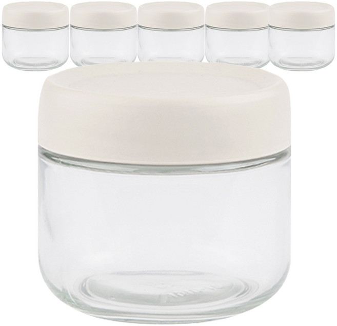 인블룸 다용도 유리 보관용기, 280ml, 6개