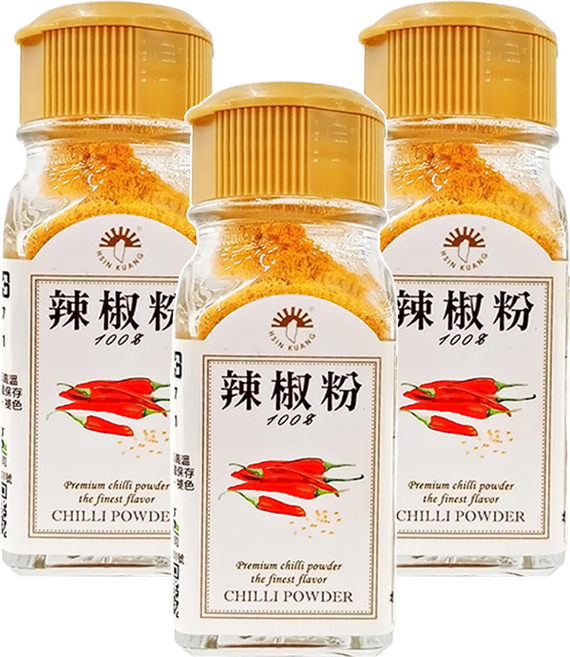 新光洋菜 辣椒粉, 27g, 3瓶