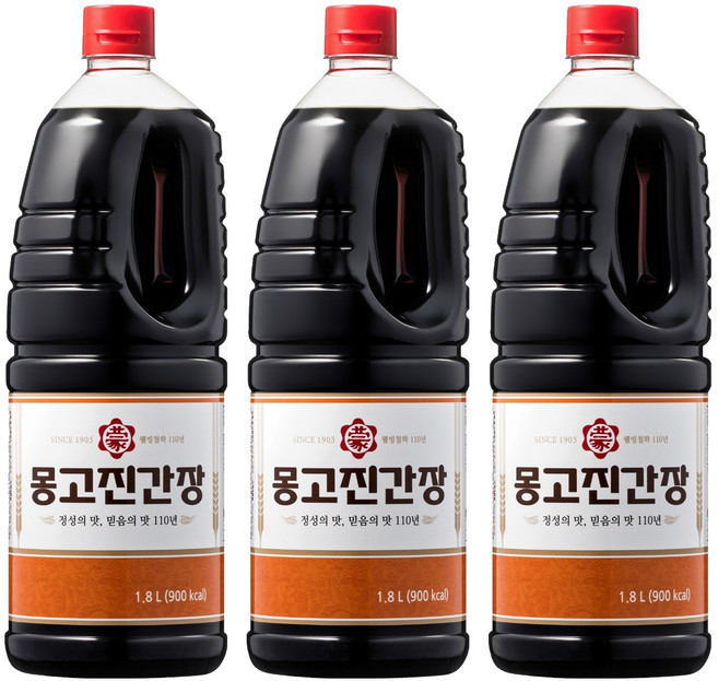 몽고진간장, 1.8L, 3개