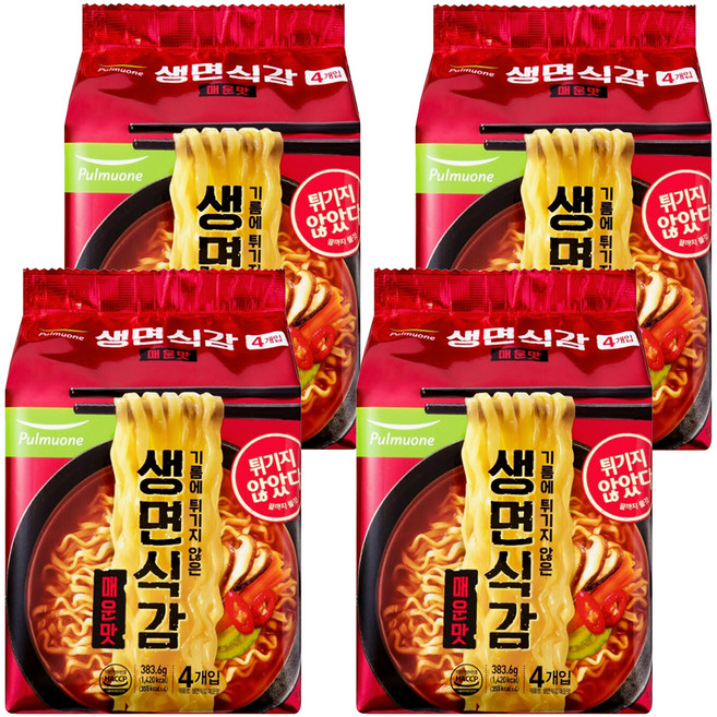 생면식감 매운맛 95.9g, 16개