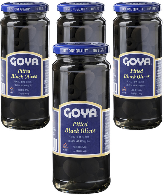 고야 피티드 블랙 올리브 절임, 350g, 4개