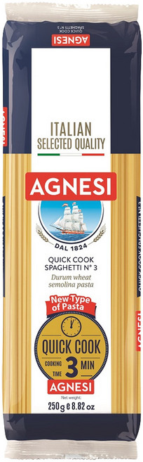 AGNESI 3分鐘快煮義大利直麵, 250g, 1包