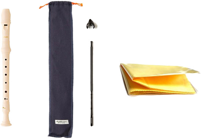 AuLoS 巴洛克式高音直笛 303A + 擦拭布, 1個, 米色