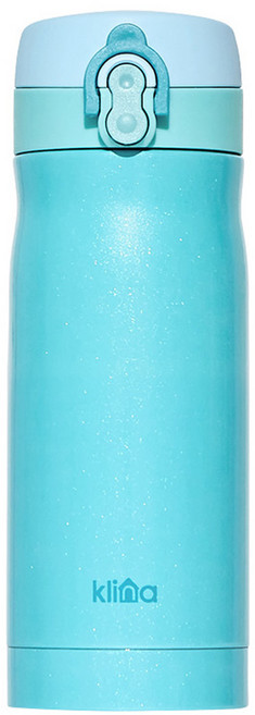 클리나 원터치 보온 보냉 텀블러, 블루, 350ml, 1개
