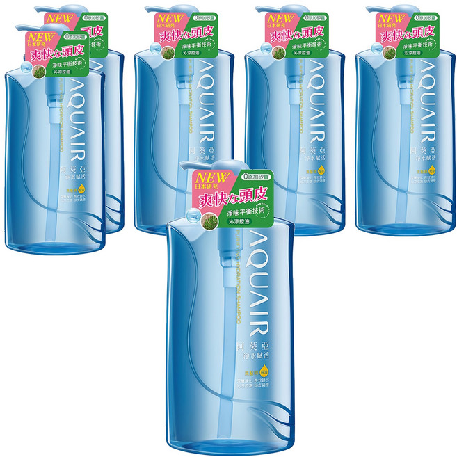AQUAIR 阿葵亞 淨水賦活洗髮精 控油型, 1L, 6瓶