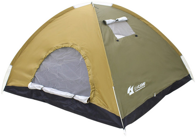 조아캠프 원터치텐트, 브라운, 2-3인용