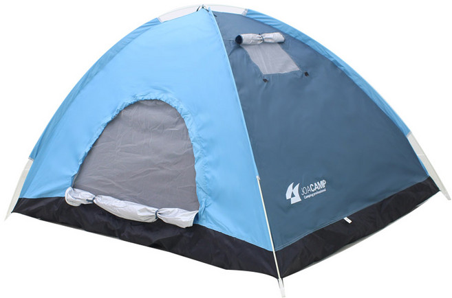 조아캠프 원터치 텐트, 블루, 3-4인용