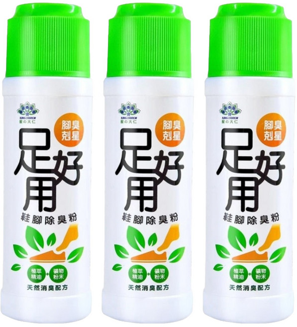 XINGDAREN 星大仁 足好用鞋腳除臭粉 薰衣草, 100g, 3個
