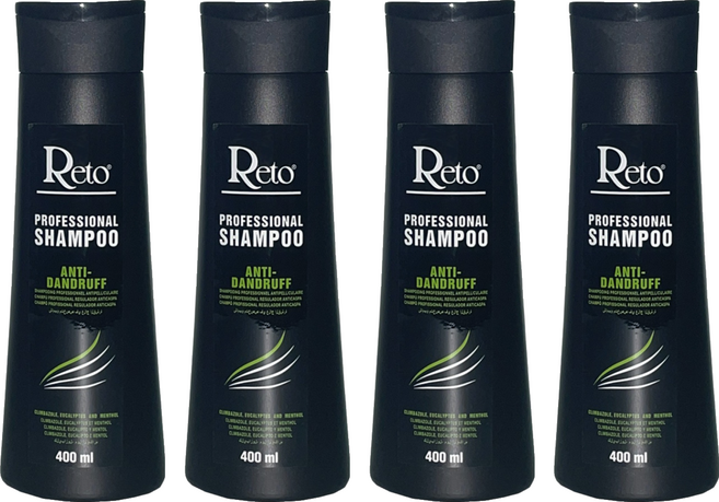 Reto 專業深層抗屑洗髮精, 400ml, 4瓶