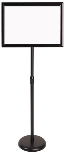 실내용 철재 POP 포스터 스탠드 A3, 블랙, 1개