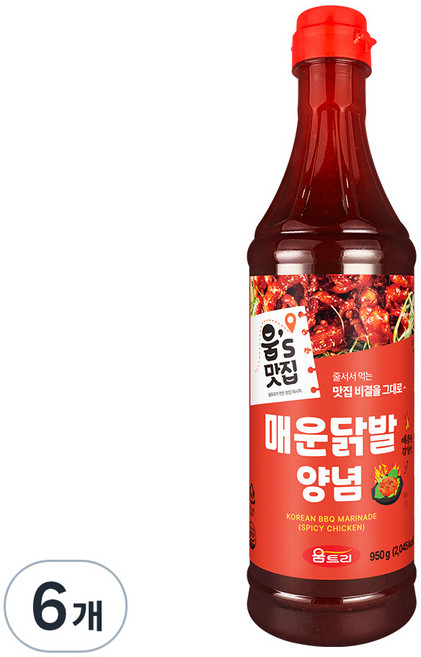 움트리 움쉐프의 매운닭발 양념, 950g, 6개