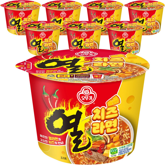 OTOKI 不倒翁 辛辣碗麵 起司風味 100g, 8入