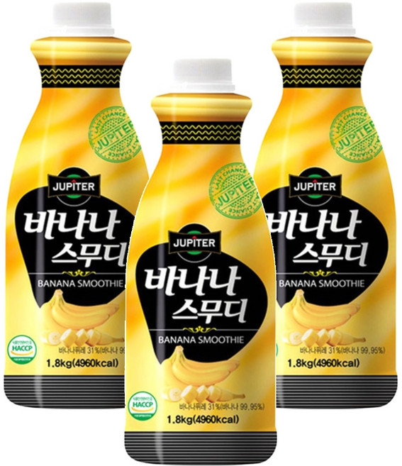 쥬피터 바나나 스무디, 1.8kg, 3개