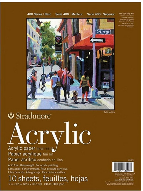 스트라스모아 S4 아크릴릭 전문가용 스케치북 테잎 GI430009, 23 x 30 cm, 10매, 1개