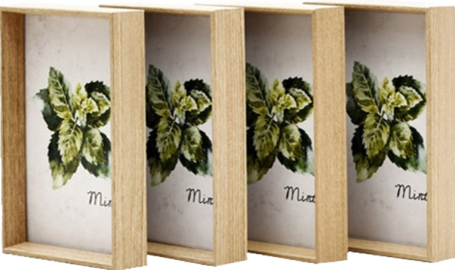 우드로하우스 타임액자 4p, 내추럴, 1개