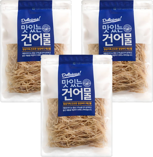 Seapure 薄魚乾絲, 400g, 3包