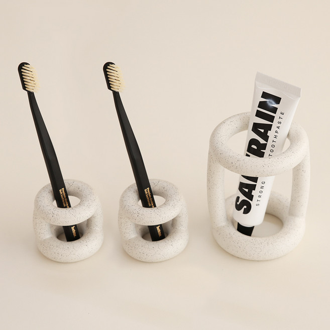 달팽이리빙 몽글몽글 칫솔꽂이 S 2p + L 세트, 오레오, 2세트