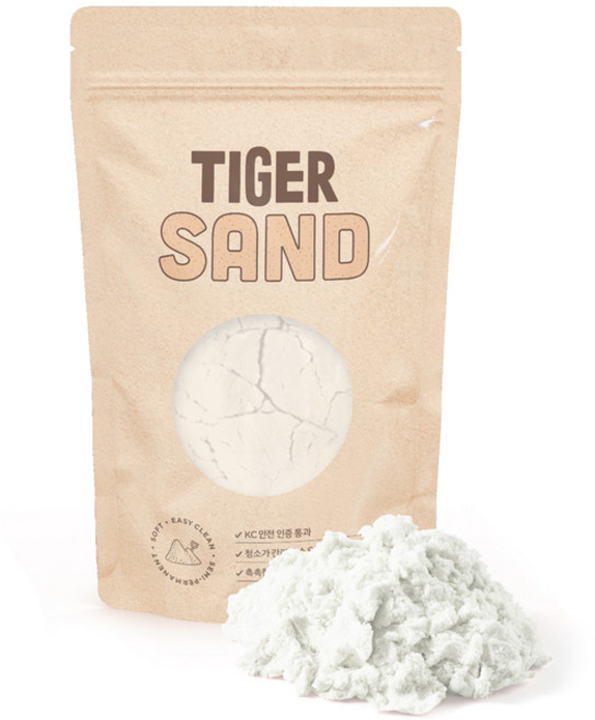 마이리틀타이거 모래놀이, 화이트, 300g, 1개