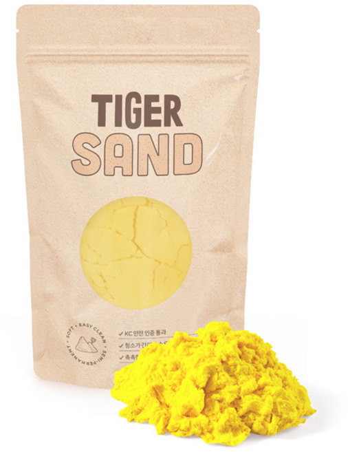 마이리틀타이거 모래 놀이, 옐로우, 300g, 1개