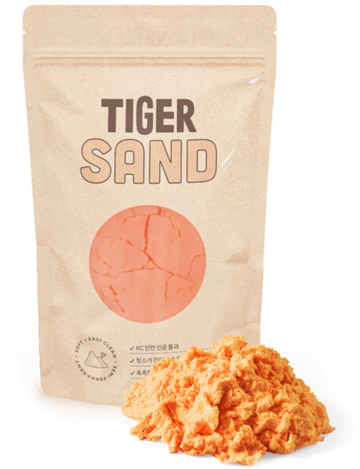 마이리틀타이거 모래놀이, 오렌지, 300g, 1개