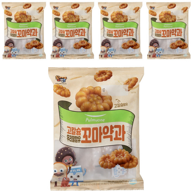 풀무원 우리밀함유 고칼슘 꼬마약과, 밀, 200g, 5개