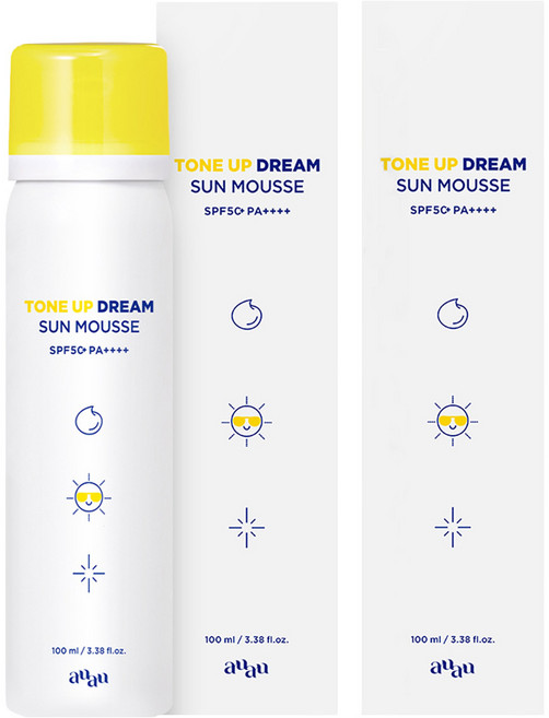 아유아유 톤업드림 선무스 SPF50+ PA++++, 100ml, 2개